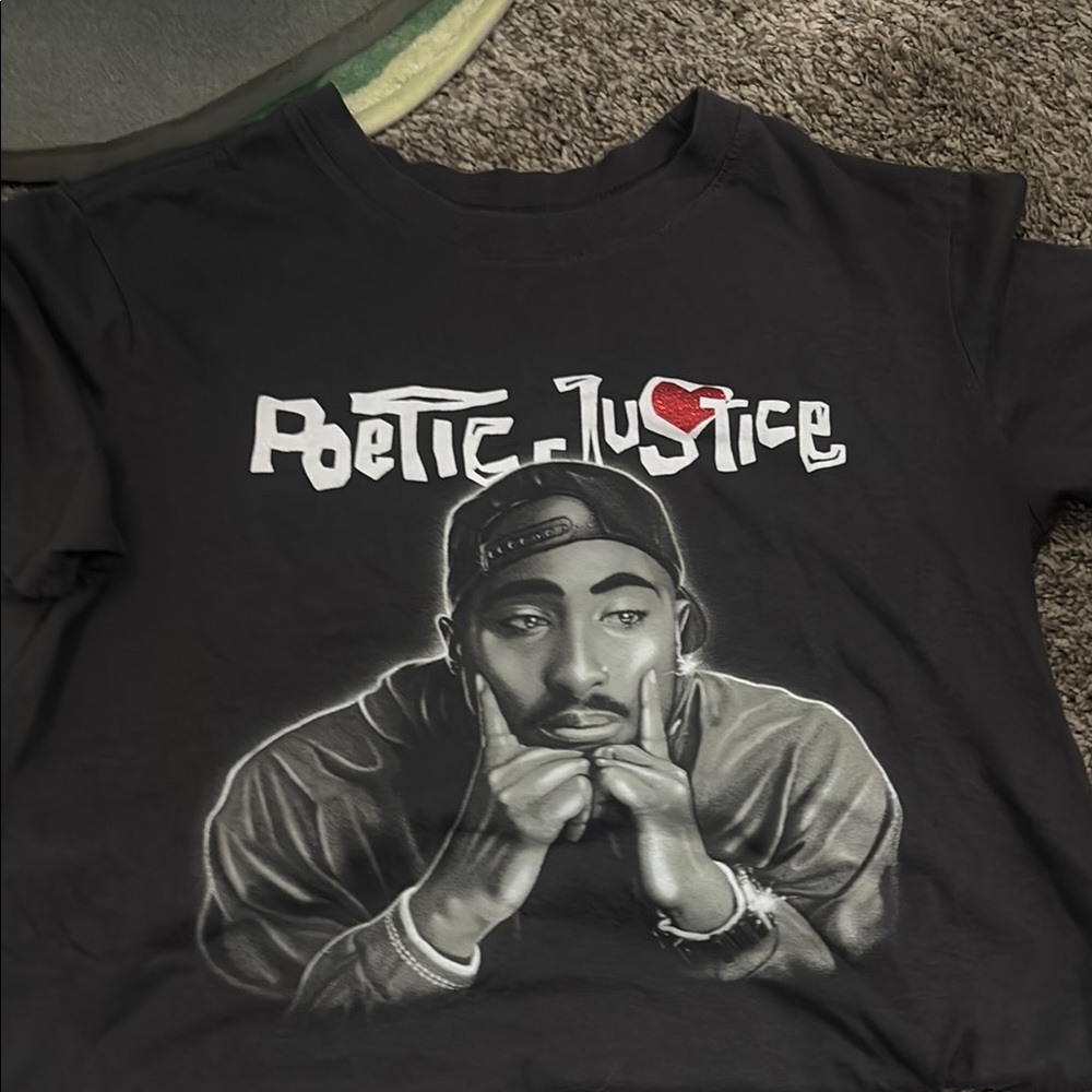 Black Poetic Justice Graphic T-Shirt